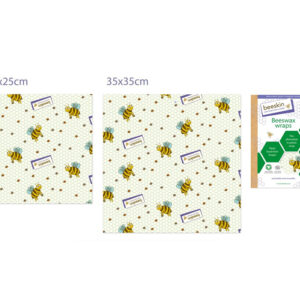 beeskin set bijenwasdoeken ML met kids print